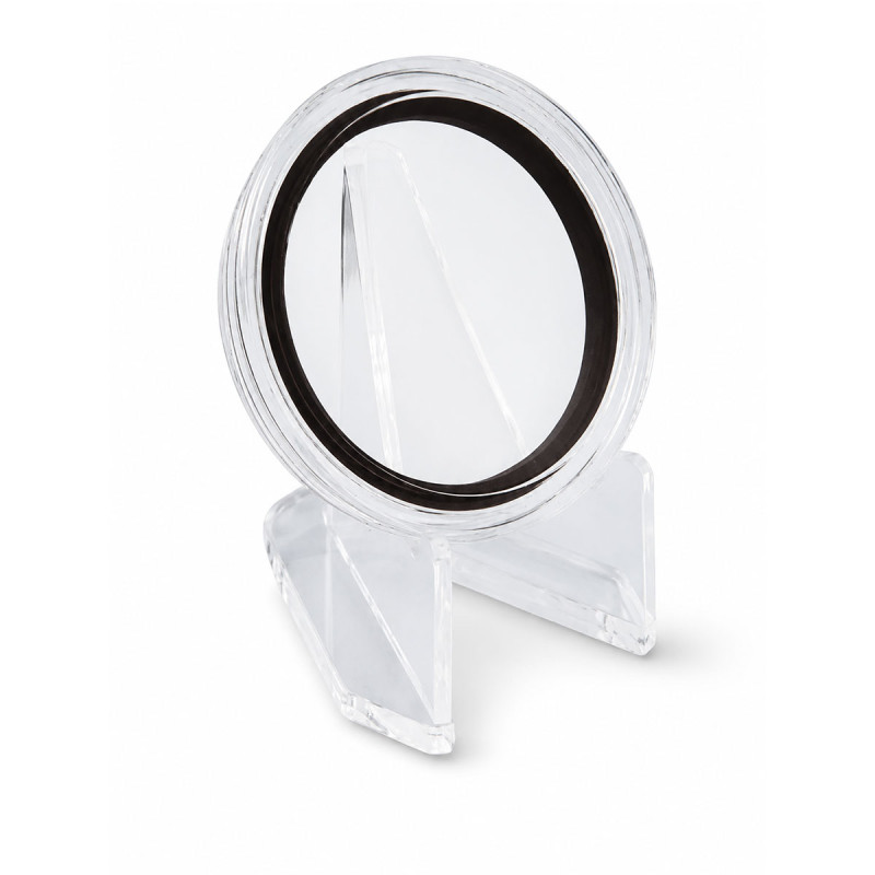 Porta fichas acrílicas para fichas de poker - de 39 a 45mm - se convierte en un protector de cartas.