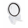 Acrylic chip holder for poker chips - 39 to 45mm - transforms into a card guard.