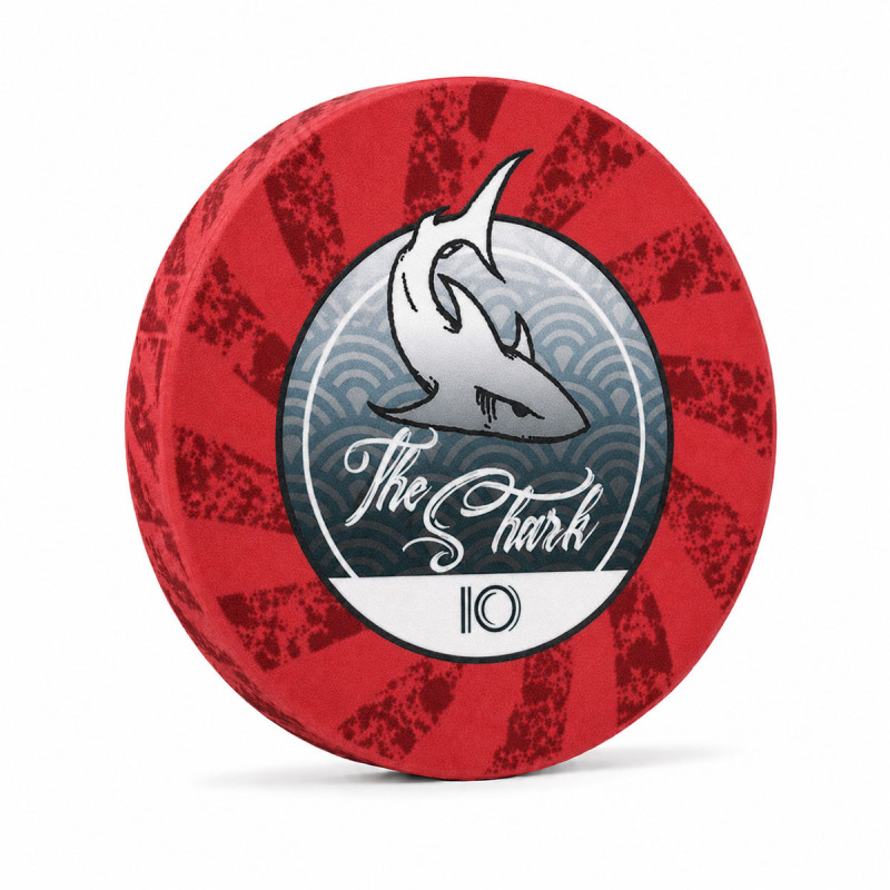 Pokermarker "THE SHARK 10" - i keramik - 10g - säljs styckvis