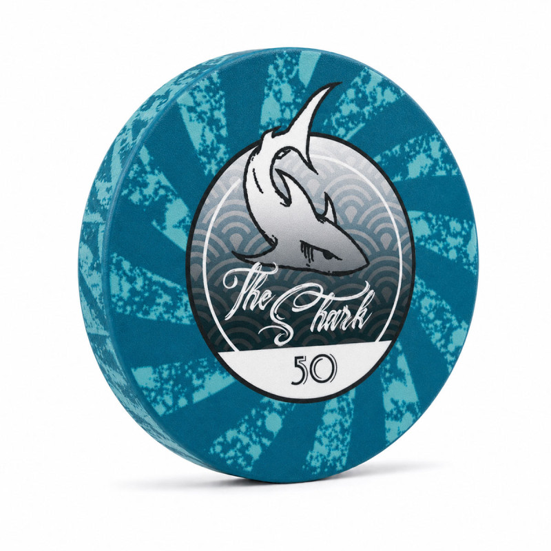Żeton do pokera "THE SHARK 50" - ceramiczny - 10g - sprzedawany osobno