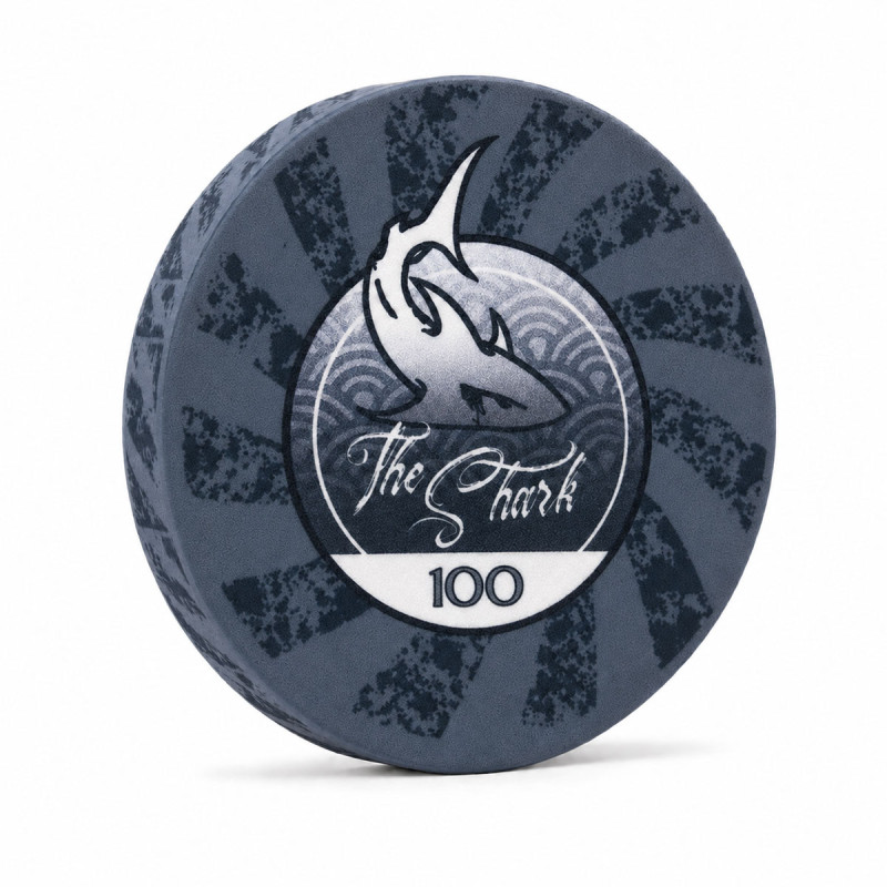 Pokerfiches "THE SHARK 100" - keramiek - 10g - per stuk verkocht