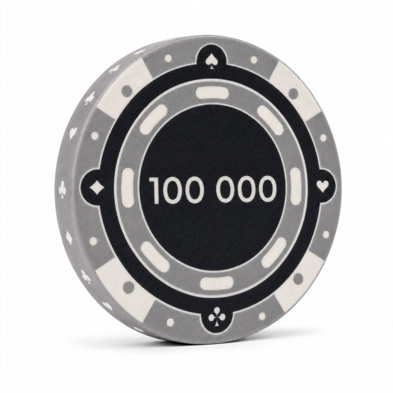 Jeton de poker "CHROMA 100 000" - en céramique - 10g - vendu à l'unité