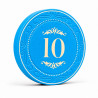 Pokerchip "CROWN OF LAUREL - 10" - aus Keramik - 10g - einzeln verkauft.