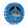 Poker chip "HONG KONG STAR 10" - ceramic - 10g