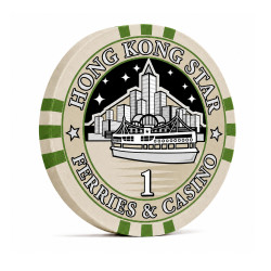 Jeton de poker "HONG KONG STAR 1" - en céramique - 10g