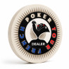 Knop Dealer "FRENCH POKER TOUR" - keramiek - 50mm.