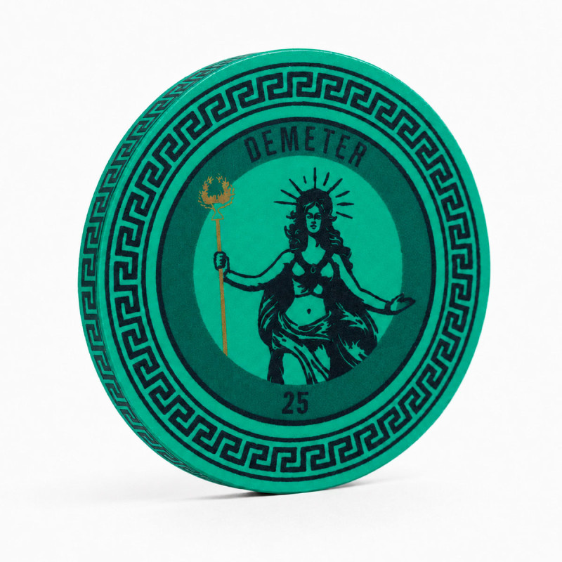 Jeton de poker GREEK GODS "DEMETER 25" - en céramique - 10g - vendu à l'unité