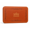 Placa de poker "CROWN OF LAUREL ORANGE" - em cerâmica - 75 mm x 45 mm x 3,3 mm.