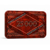 Plaque de poker "MARBRE 25000" – en céramique – 8,5x5,2 cm