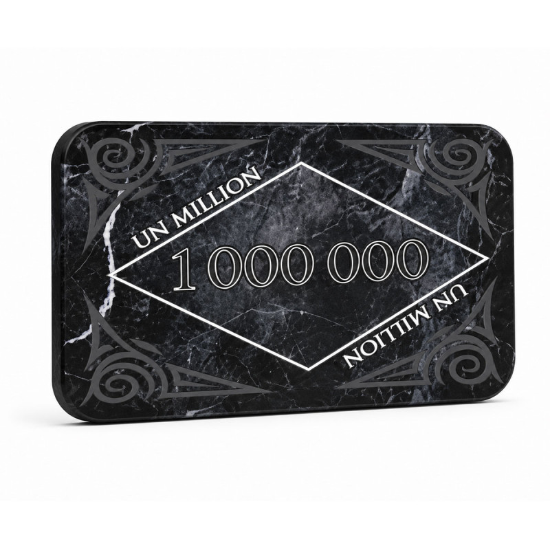 Poker chip "MARBEL 1000000" - keramisch - 8,5x5,2 cm