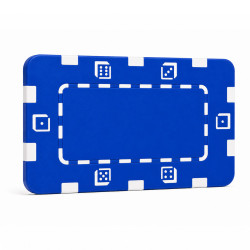 Placa de póker "DICE BLUE...