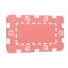 Poker Chip "DICE ROSE" - z tworzywa sztucznego ABS - 75 mm x 45 mm