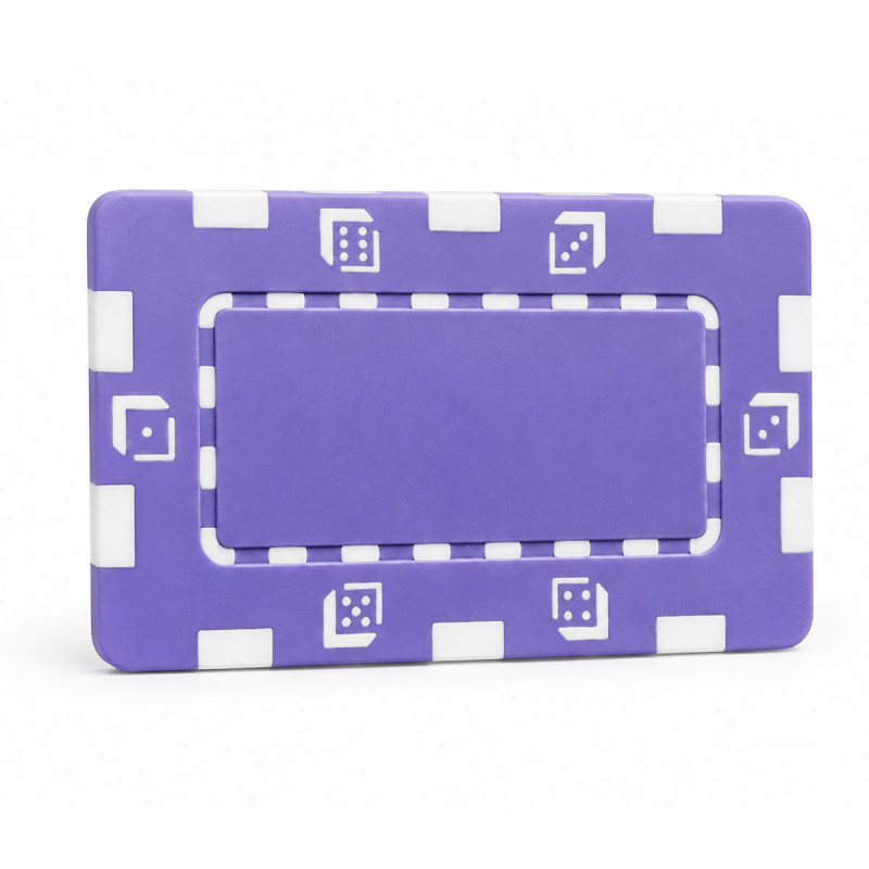 Pokerchip "DICE VIOLET" - i ABS-plast - 75 mm x 45 mm