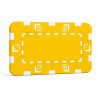 Plaque de poker "DICE JAUNE" - en plastique ABS - 75 mm x 45 mm