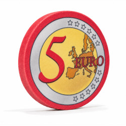Ficha de poker "EURO 5" -...