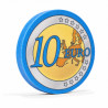 Poker chip "EURO 10" - ceramic - 10g - sold individually.