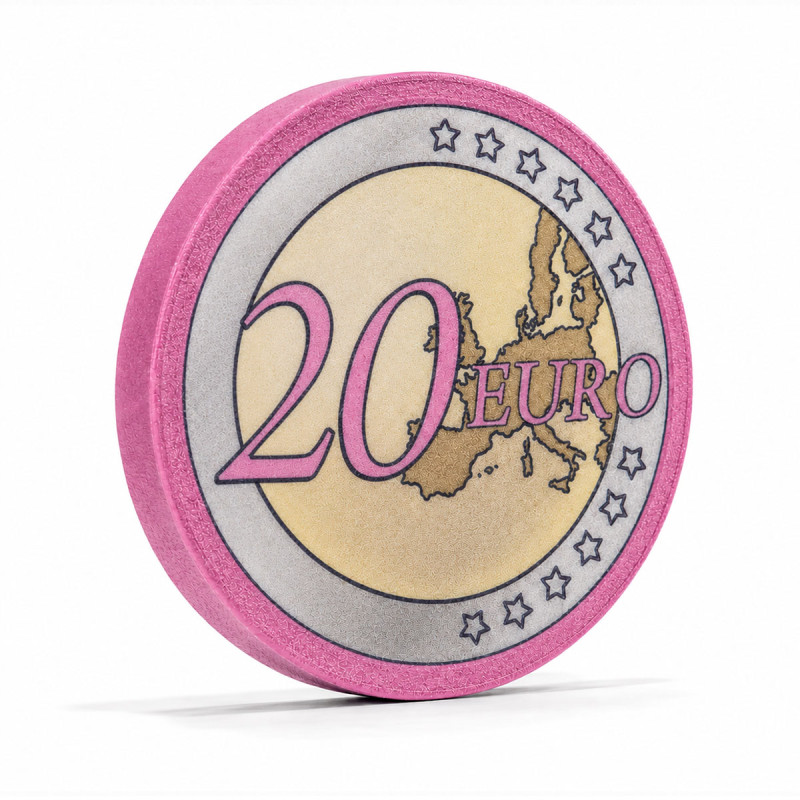 Ficha de poker "EURO 20" - em cerâmica - 10g - à venda unitário