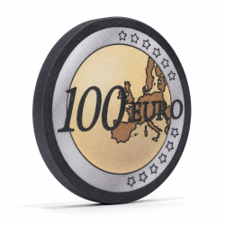 Pokerbricka "EURO 100" - i...