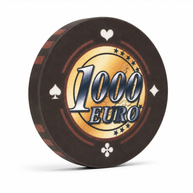 Ficha de Cash Game "EURO - SÉRIE 1 - 1000" - Edición limitada - de cerámica - 10g