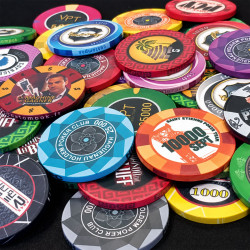 Jetons de poker PERSONNALISÉS en céramique - 39,5mm