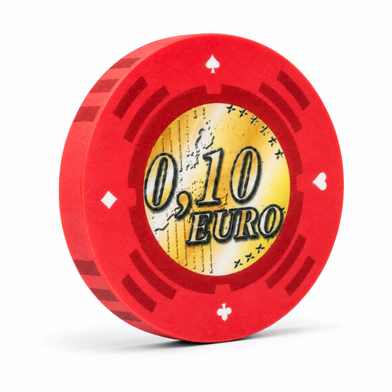 Cash Game Token "EURO - SERIES 2 - 0.10" - Limited edition - ceramic - 10g