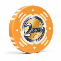 Jeton de Cash Game "EURO - SÉRIE 2 - 2" - Edition limitée - en céramique - 10g