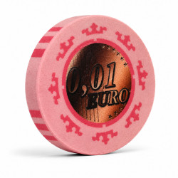 Jeton de Cash Game "EURO - SÉRIE 3 - 0.01" - Edition limitée - en céramique - 10g