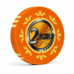Jeton de Cash Game "EURO - SÉRIE 3 - 2" - Edition limitée - en céramique - 10g