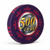 Spelmarkör för Cash Game "EURO - SERIE 3 - 500" - Limited Edition - i keramik - 10g
