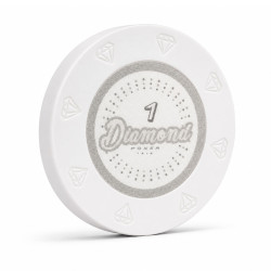 Jeton de poker "DIAMOND 1" - 14g - en clay composite avec insert métal - en vente à l'unité