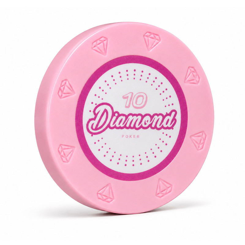Zeton do pokera "DIAMOND 10" - 14g - z mieszanki gliny z wkładką metalową - dostępny w sprzedaży na sztuki