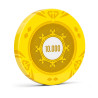 Gettone da poker "VALORE SUNSHINE 10000" - 14g - in composito di argilla con inserto in metallo - in vendita singolarmente