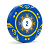 Ficha de poker "SUNSHINE VALUE 2" - 14g - em composto de argila com inserção de metal - à venda individualmente