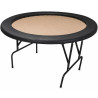 Mesa de juego "REDONDA XL" personalizada - 150 cm - reposabrazos desmontable