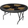 Gepersonaliseerde "RONDE XL" speeltafel - 150 cm - afneembare gestoffeerde rand