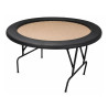 Customized "ROUND" gaming table - 120 cm - removable rail
