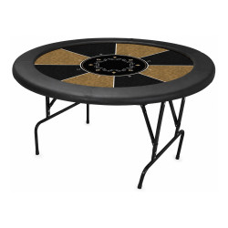 Mesa de juego "REDONDA" personalizada - 120 cm - borde desmontable