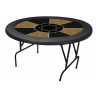 Customized "ROUND" game table - 120 cm - removable edge