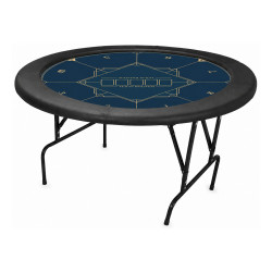 Mesa de juego "REDONDA" personalizada - 120 cm - borde desmontable