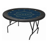 Mesa de juego "REDONDA" personalizada - 120 cm - borde desmontable