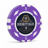 Jeton de poker "HERITAGE 5" - 14g - en clay composite avec insert métal - en vente à l'unité