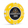 Pokerchip "HERITAGE 1000" - 14g - i lerkomposit med metallinlägg - till salu styckvis