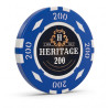 Gettone da poker "HERITAGE 200" - 14g - in composto di argilla con inserto in metallo - in vendita singolarmente