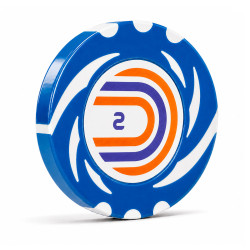Jeton de poker "TWISTER VALEUR 2" - 14g - en clay composite avec insert métal - en vente à l'unité