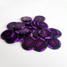 Fichas de póker "WORLD SERIES PURPLE" - de arcilla compuesta con inserto de metal - 14g - rollo de 25 fichas