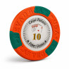 Ficha de pôquer "LAS VEGAS 10" - em compósito de argila com inserto de metal - 14g - à venda unitariamente.