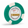 Pokermarker "LAS VEGAS 100 000" - i lera med metallinsats - 14 g - säljs styckvis