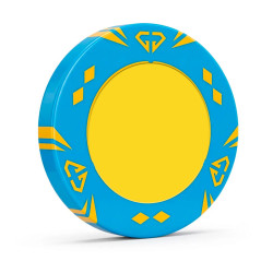 Ficha de pôquer "SUN BLUE...