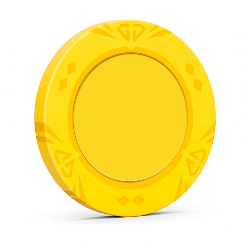 Żeton do pokera "YELLOW SUN" bez naklejek - do personalizacji