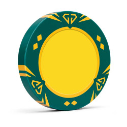 "Poker chip "GREEN SUN"...